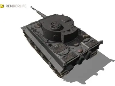 German Tiger Tank 3D model