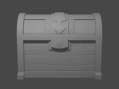 Chest treasure Free 3D model