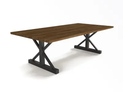 outdoor loft table interior  FOUR COLORS 3D model