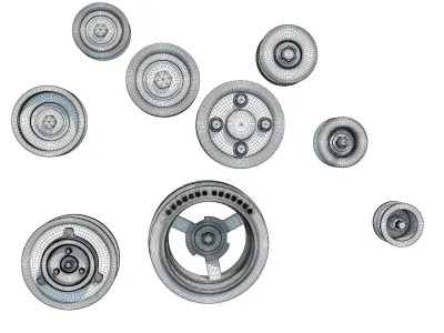 Engine Pulleys 3D model