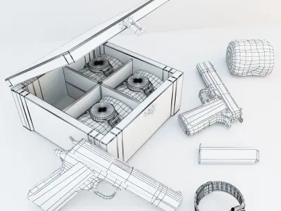 MVMT Colt-M1911 Low-poly 3D model