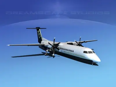 Dehaviland DHC-8 400 Air Charter Intl 3D model