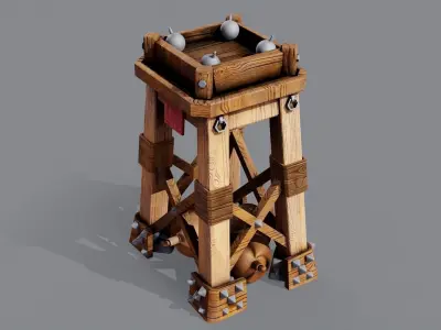Watch tower 3D model