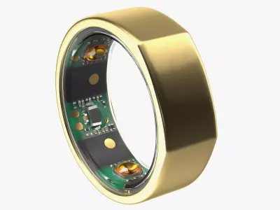 Oura Ring Gold 3D model