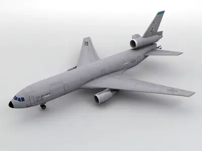  Douglas KC-10 Military Aircraft Low-poly 3D model