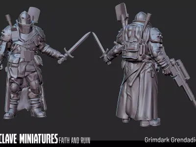 Grimdark Grendadier  3D print model