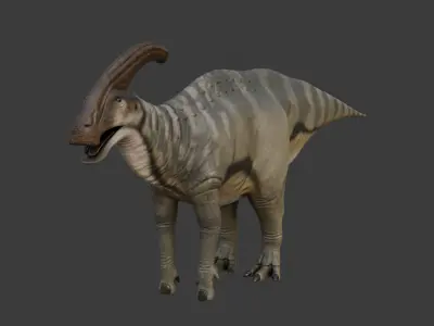Parasaurolophus walkeri - Rig 3D model