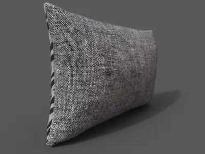 Cushion furniture Low-poly 3D model 8