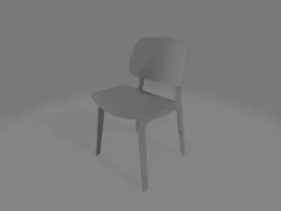 Low-Poly Chair Free low-poly 3D model