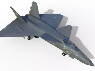 YF-23 naval NATF-23 3D model
