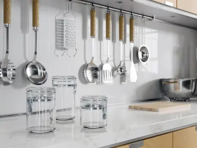  Clamp Lidded Glass Canister Set Models 