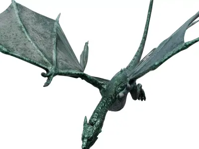 Dragon flying 3D model
