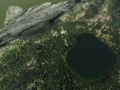 Laurel Lake California 3D model