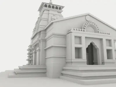 Kedarnath Temple 3D model