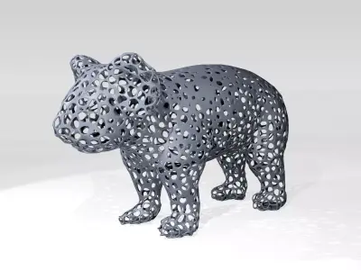 Koala Voronoi 3D model