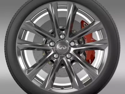 Infiniti Q70 Hybrid wheel 2015 3D model
