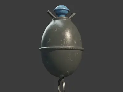 M39 Eihandgranate Eierhandgranate egg hand grenade 3D model