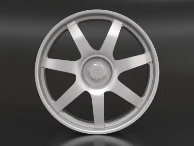 3D model Wheel silver 3D model
