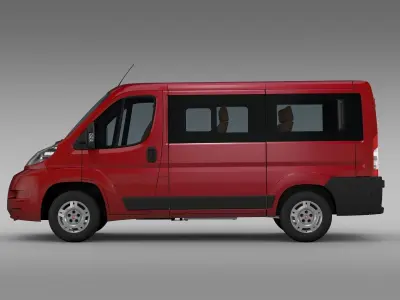 Fiat Ducato Mini Bus L1H1 2006-2014 3D model