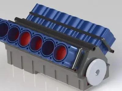 Engine Block Free 3D model