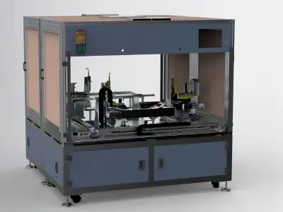 CCD detection assembly machine 3D model