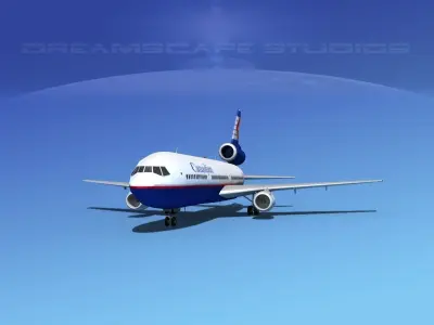 Douglas DC-10 Canadian 3D model