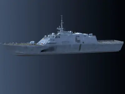 USS Freedom Ship 3D model