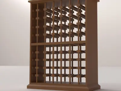 Wine Rack 3D model