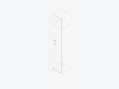 Locker - Resin - Locka - Classic - Single Tier Low-poly 3D model