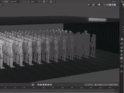 I Robot humanoid Low-poly 3D model