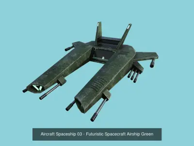 06 Aircraft Spaceship - Airplanes - Spacecraft Asset 3D Model Collection