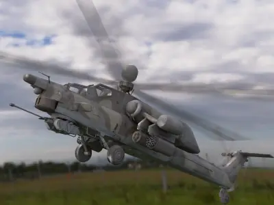 Havoc mi-28 vr Low-poly 3D model