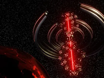 UFO 3 Spiral Spaceship - Ovni - Flying Saucer 3D model