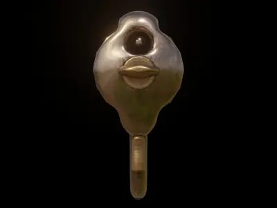 3D My Friend knuckleduster Pistol PBR model Low-poly 3D model