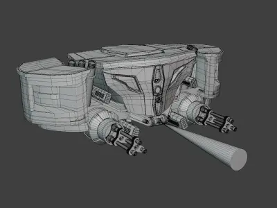 drone Sci-Fi Drone 3D Model Low-poly 3D model