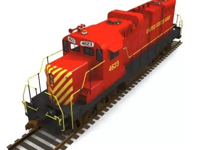 Army GP10 Locomotive 3D model