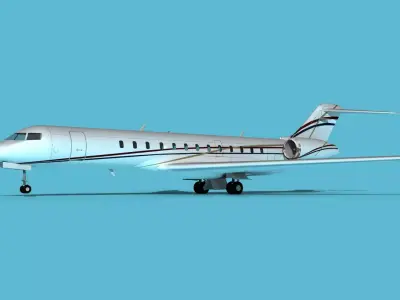 Bombardier Global 7000 V12 3D model