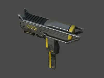 Gun Bravo C1 Low-poly 3D model