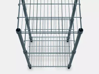 OMAR Shelving unit 2 Low-poly 3D model