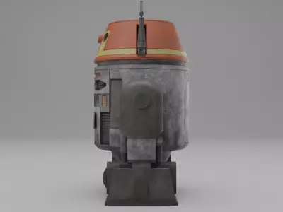  C1-10P Inspired Astromech Droid Free 3D model