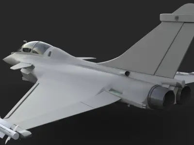 Aircraft Rafaele B Fly Clay 3D model