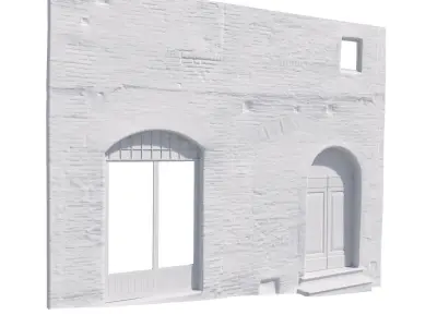 3D Scanned Italian Facade 006 3D model