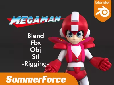 Jet MegaMan - Megaman 6 3D model