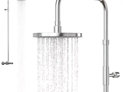 Wall Mounted Shower V4A 3D model