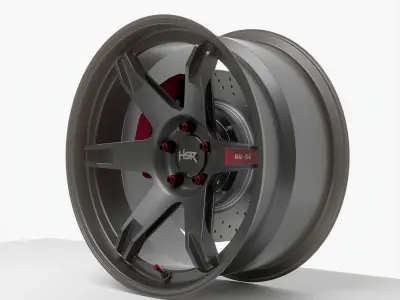 HSR Rai S4 Rims Wheels  3D model