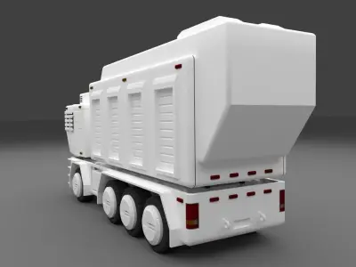Sci-fi Military Truck 001 3D model