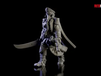 Commissar of the Imperial Force Free 3D print model