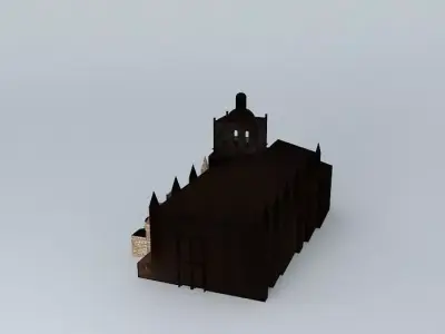 Cathedral of the Assumption. Coria Free 3D model