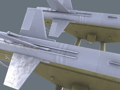 2k8 Falanga Rocket Launcher Low-poly 3D model