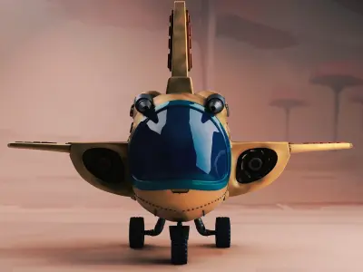 dragon ball bulma nave airplane 115 3D print model